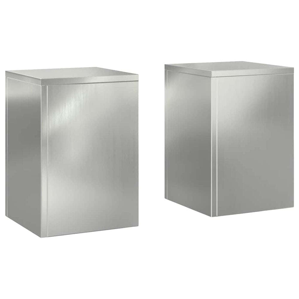 Pflanzenständer 2er Set Silber 35cm