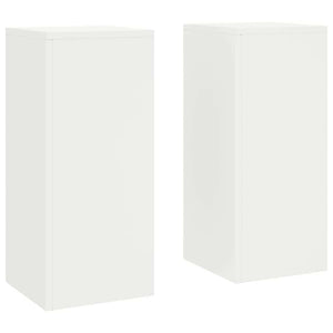 Pflanzenständer Set, 2er-Pack, Weiß, Stahl