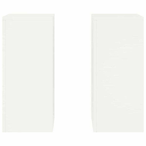Pflanzenständer Set, 2er-Pack, Weiß, Stahl