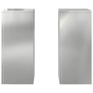 Pflanzenständer Set, 2er, Stahl, Silber, 55cm
