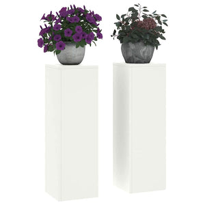 Pflanzenständer 2er Set Weiß 75cm