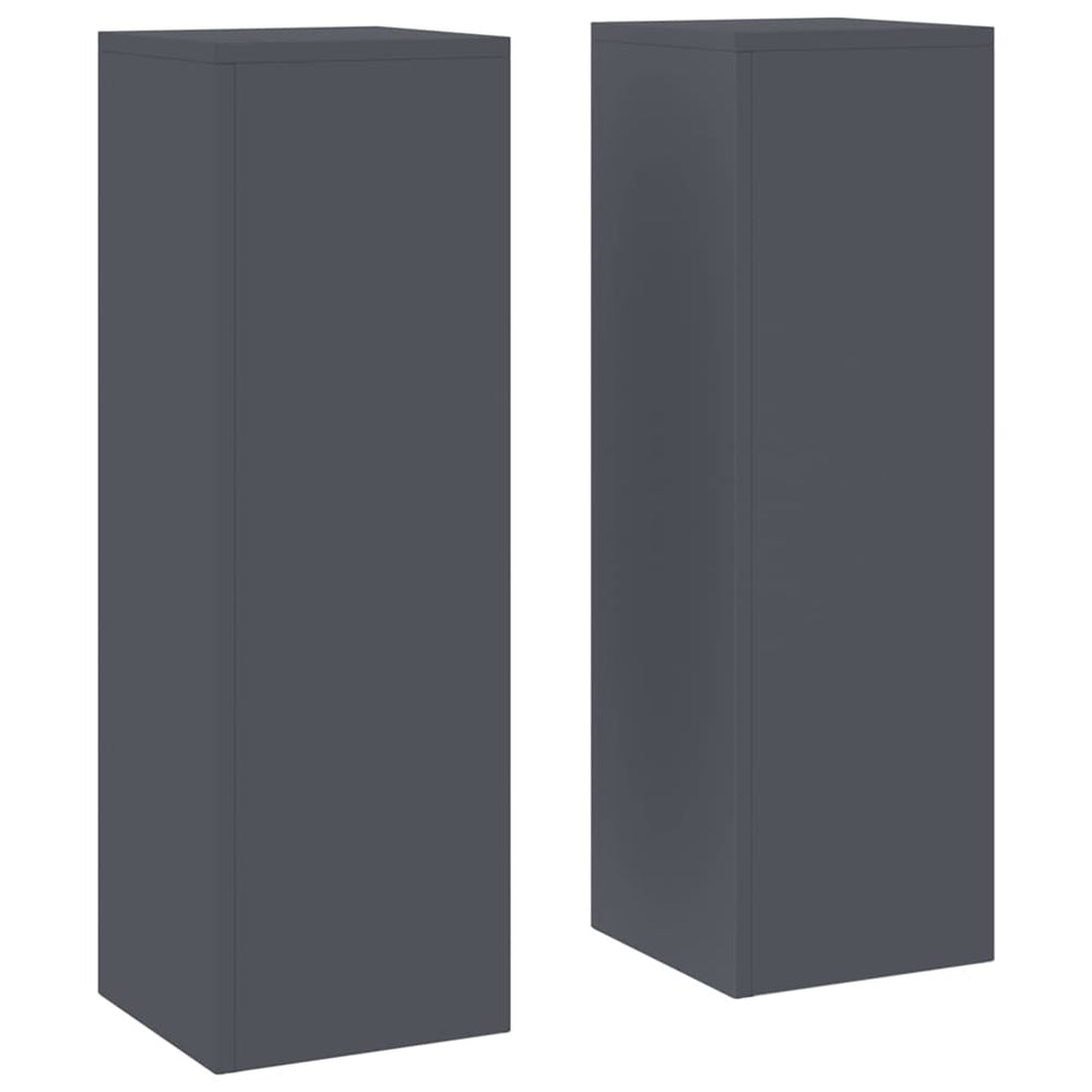 Anthrazit Pflanzenständer 2er Set Stahl 75cm