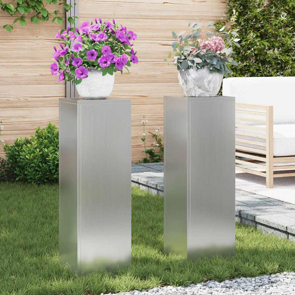 Pflanzenständer Set Silber Verzinkt 75cm
