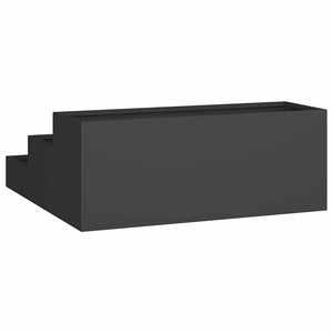 vidaXL Jardinière de jardin Noir 90 x 90 x 35 cm Acier laminé à froid