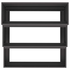 vidaXL Jardinière de jardin Noir 90 x 90 x 35 cm Acier laminé à froid