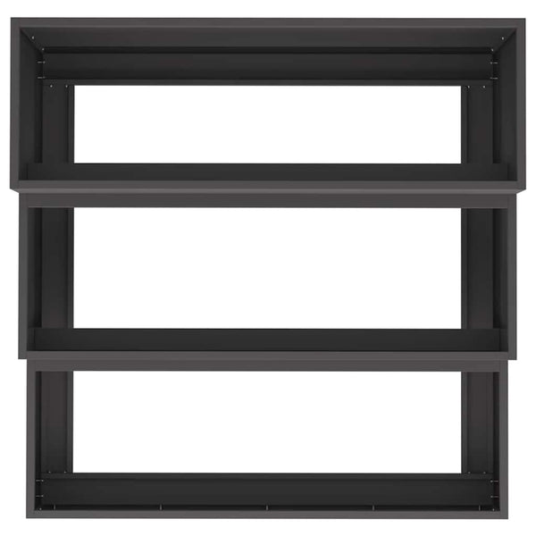 vidaXL Jardinière de jardin Noir 90 x 90 x 35 cm Acier laminé à froid