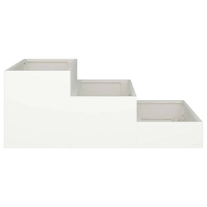 Weißes Garten Pflanzgefäß 90x90x35cm