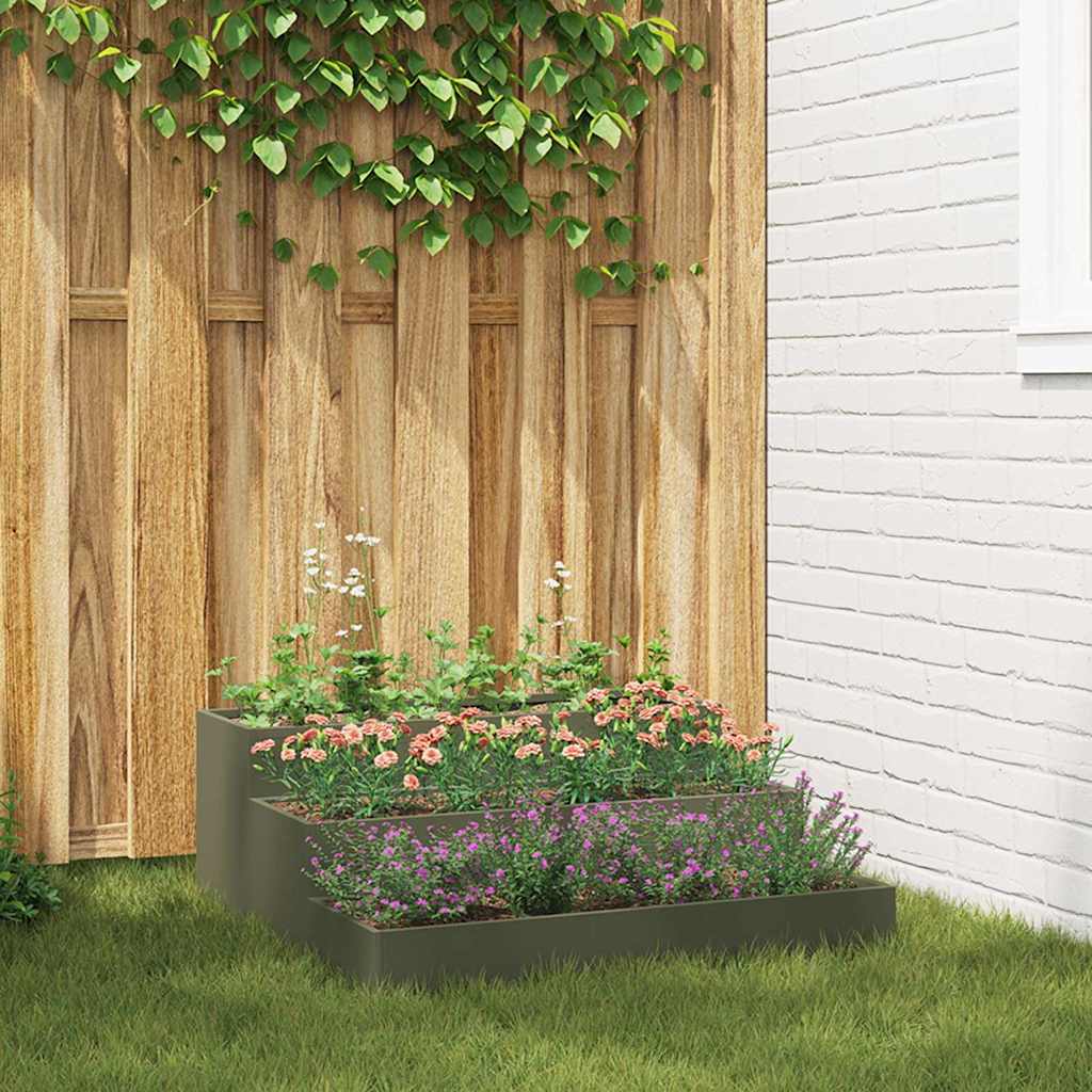 Oliven Grünes Garten-Pflanzgefäß 90x90x35cm