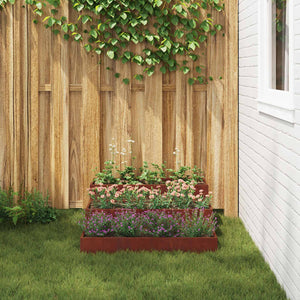 Rostiges Garten Pflanzgefäß 90x90x35cm