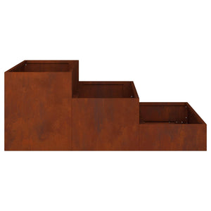 Rostiges Garten Pflanzgefäß 90x90x35cm