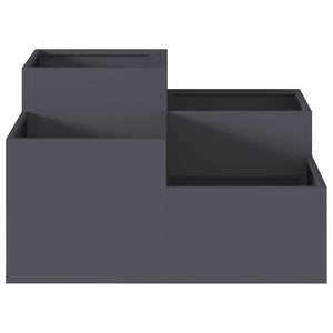 Anthrazitfarbener Gartenblumentopf 80x80 cm