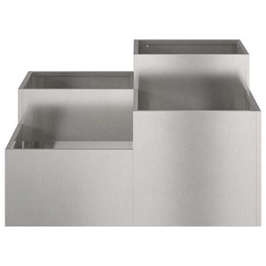 Edelstahl Garten Blumentopf Silber 80cm