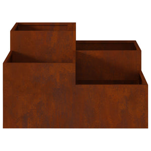 Rostiger Pflanzkasten 80cm Wetterfest