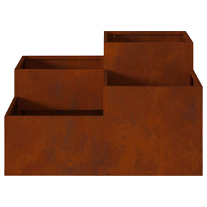 Rostiger Gartenblumentopf 100x100 cm