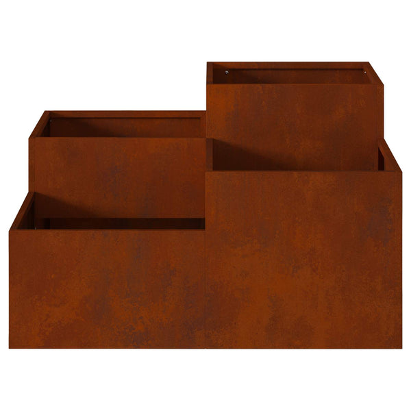 Rostiger Gartenblumentopf 100x100 cm