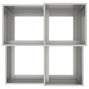 Edelstahl Gartenblumentopf Silber 80x80x60cm
