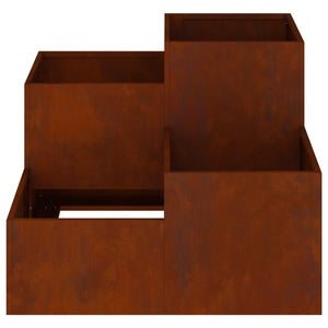 Rostiger Gartenblumentopf 80x80x60cm