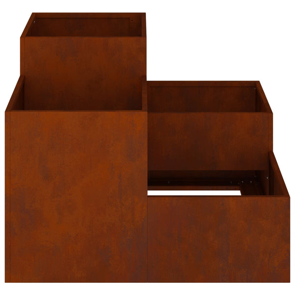 Rostiger Gartenblumentopf 80x80x60cm