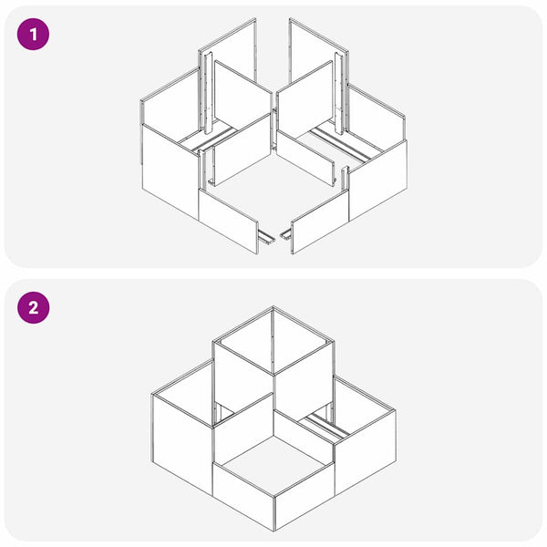 Olivgrüner Gartenblumentopf 100x100x60cm