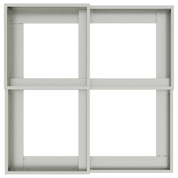 Silberner Gartenblumentopf 100x100x60cm