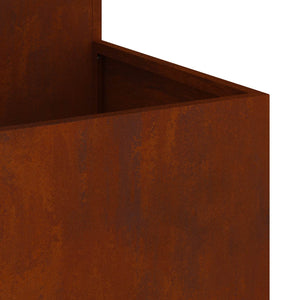 Rostiger Gartenblumentopf 100x100x60cm
