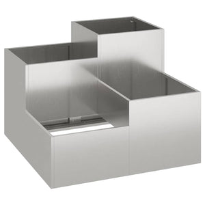 Rostiger Gartenblumentopf 100x100x60cm
