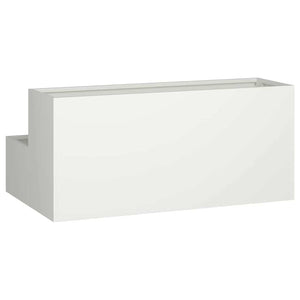 vidaXL Jardinière de jardin Blanc 100 x 60 x 45 cm Acier laminé à froid