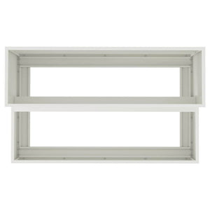 vidaXL Jardinière de jardin Blanc 100 x 60 x 45 cm Acier laminé à froid