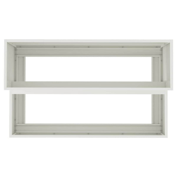 vidaXL Jardinière de jardin Blanc 100 x 60 x 45 cm Acier laminé à froid