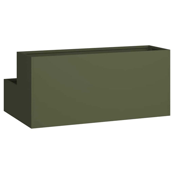 Oliven Grünes Garten Pflanzgefäß 100x60x45cm