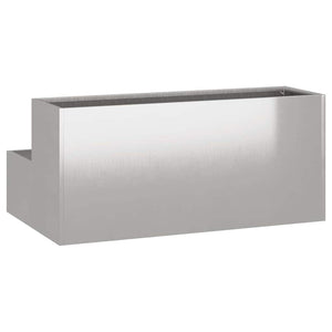 Edelstahl Pflanzgefäß Silber 100x60x45cm