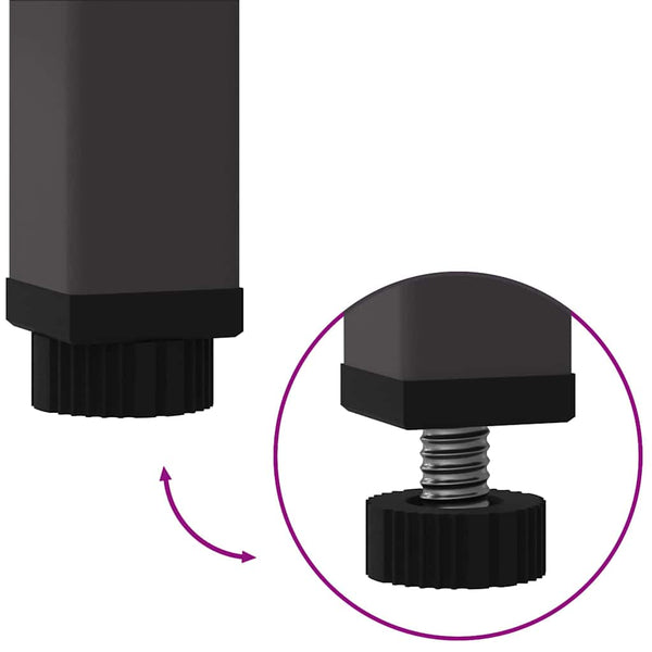 Hochbeet Garten Pflanzkasten Schwarz 100cm