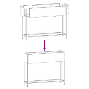 Anthrazit Hochbeet 100 cm Stahl