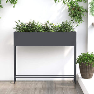 Anthrazit Hochbeet 100 cm Stahl