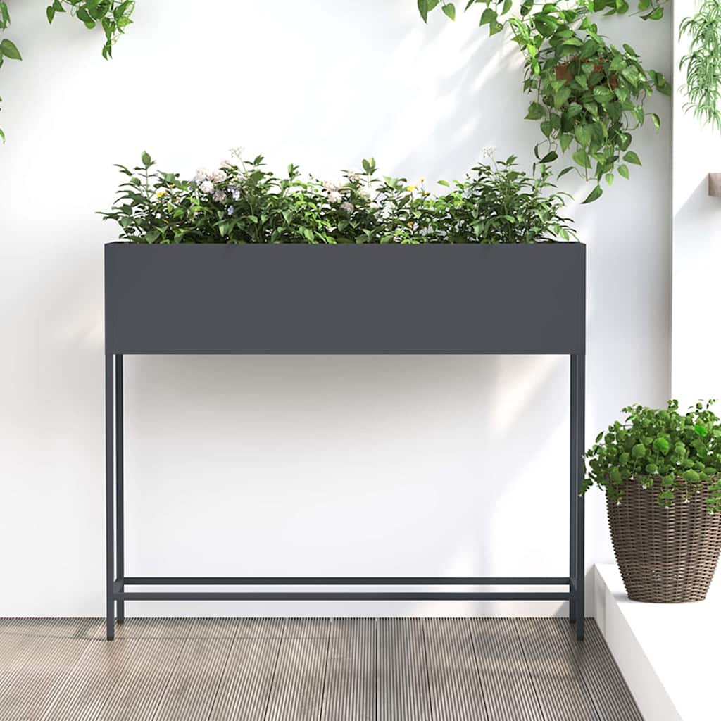 Anthrazit Hochbeet 100 cm Stahl