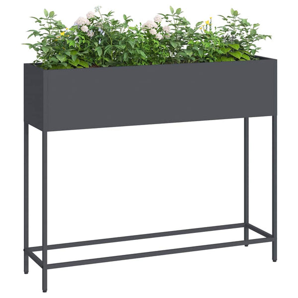 Anthrazit Hochbeet 100 cm Stahl