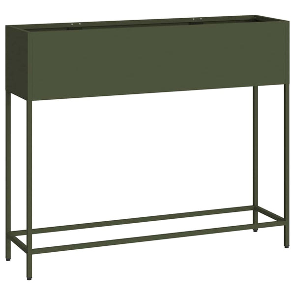 Olivgrünes Hochbeet 100x26x82cm