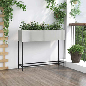 Edelstahl Hochbeet Silber 100cm