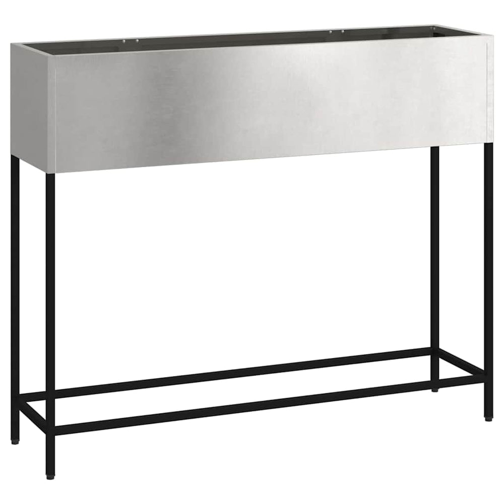 Edelstahl Hochbeet Silber 100cm