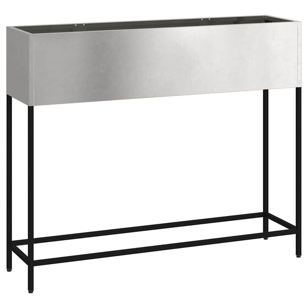 Edelstahl Hochbeet Silber 100cm