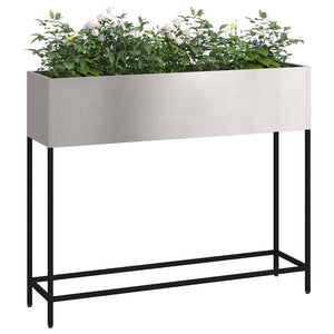 Edelstahl Hochbeet Silber 100cm