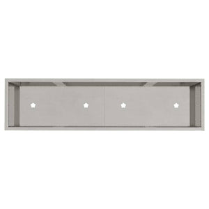 Edelstahl Hochbeet Silber 100cm