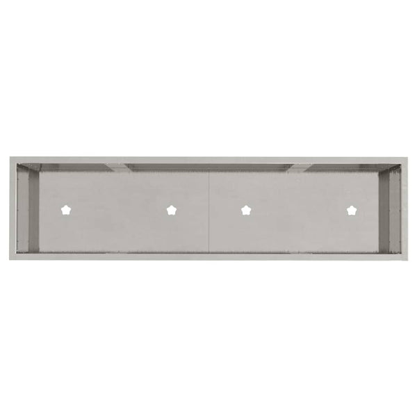 Edelstahl Hochbeet Silber 100cm