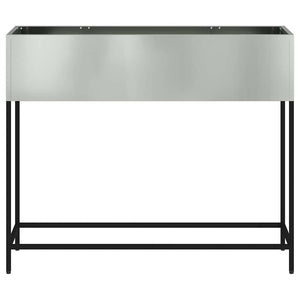 Hochbeet Gartenpflanzer Silber 100x26x82cm