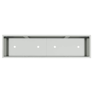 Hochbeet Gartenpflanzer Silber 100x26x82cm