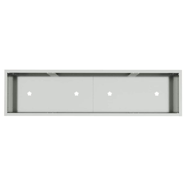Hochbeet Gartenpflanzer Silber 100x26x82cm