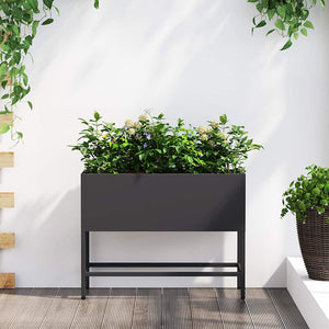 Hochbeet Garten Pflanzkasten Schwarz 60cm