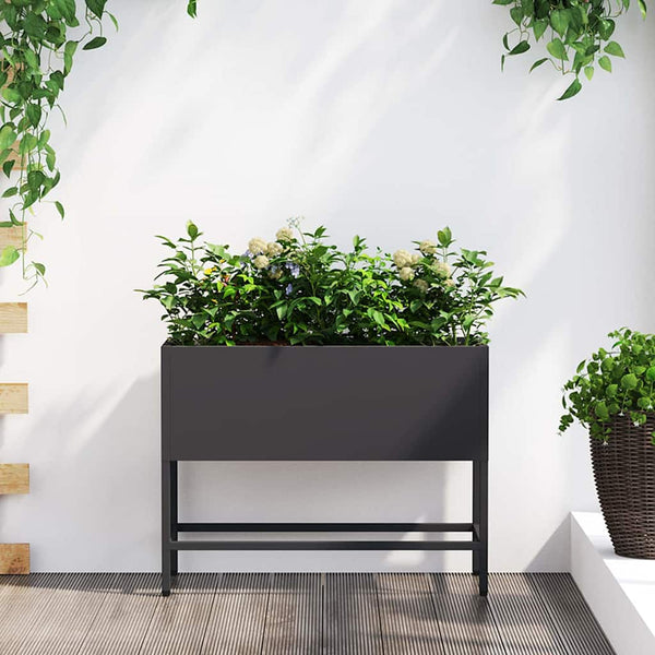 Hochbeet Garten Pflanzkasten Schwarz 60cm