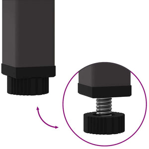 Hochbeet Garten Pflanzkasten Schwarz 60cm