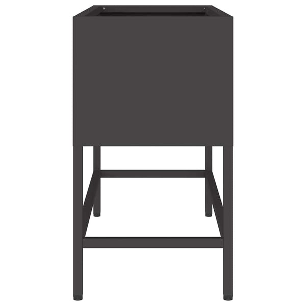 Hochbeet Garten Pflanzkasten Schwarz 60cm